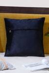 Shop_Mid July Home_Black Velvet Embroidery Mesmerizing Mystery Abstract Set Of 2 Cushion Covers _at_Aza_Fashions