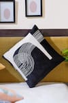 Buy_Mid July Home_Black Velvet Embroidery Abstract Hand Set Of 2 Cushion Covers _Online_at_Aza_Fashions