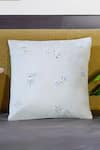 Mid July Home_Off White Velvet Embroidery Whispers Spring Set 2 Cushion Covers _Online_at_Aza_Fashions