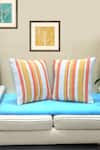 Buy_Mid July Home_Multi Color Cotton Textured Block Set Of 2 Cushion Covers _at_Aza_Fashions