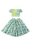 Shop Miko Lolo Green Organic Cotton Block Print Gul Lehenga Set Online at Aza Fashions Shop_Miko Lolo_Green Organic Cotton Block Print Gul Lehenga Set_Online_at_Aza_Fashions