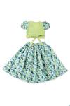 Buy Miko Lolo Green Organic Cotton Block Print Gul Lehenga Set Buy_Miko Lolo_Green Organic Cotton Block Print Gul Lehenga Set