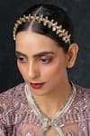 Buy_Paisley Pop_Gold Kundan Embellished Head Band _at_Aza_Fashions