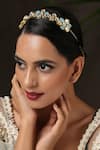 Shop_Paisley Pop_Blue Kundan Embellished Headband _Online_at_Aza_Fashions