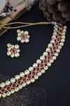 Buy_Paisley Pop_Red Kundan Studded Choker Set 