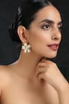 Buy_Paisley Pop_Gold Plated Kundan Studded Earrings _at_Aza_Fashions