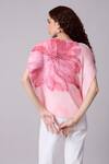Shop_Scarlet Sage_Pink Polyester High Neck Darell Floral Pattern Top_at_Aza_Fashions