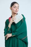 Shop_Lovetobag_Ivory Faux Fur Baroque Embroidered Flap-over Clutch _at_Aza_Fashions