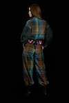 Shop_Rara Avis_Multi Color Cotton Print Checks Indus Checkered Pant _at_Aza_Fashions