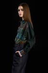 Rara Avis_Multi Color Cotton Print Checks Collar Indus Drawback Yoke Shirt _Online_at_Aza_Fashions