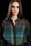 Buy_Rara Avis_Multi Color Cotton Print Checks Collar Indus Drawback Yoke Shirt _Online_at_Aza_Fashions