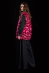 Shop_Rara Avis_Pink Polyester Printed Shawl Collar Leopard Pattern Faux Fur Vest _Online_at_Aza_Fashions