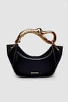 Buy_Anita Dongre_Black The Swan Mini Grab Bag _at_Aza_Fashions