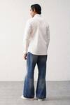 Shop_Seven_White Cotton Beads Kaza Embroidered Shirt_at_Aza_Fashions