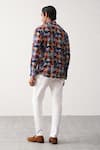 Shop_Seven_Multi Color Cotton Printed Houndstooth Shirt _at_Aza_Fashions