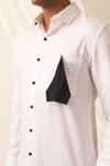 Buy_Seven_White Cotton Origami Paper Plane Shirt_Online_at_Aza_Fashions