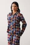 Shop_Seven_Multi Color Cotton Twill Printed Geometric Aurora Shirt And Pant Co-ord Set _Online_at_Aza_Fashions