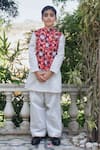 Buy_Laadlo_Red Indian Cotton Print Gulbahar Bundi _at_Aza_Fashions