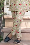 Laadlo_Green Indian Cotton Print Bahar Amaltaas Kurta With Pant _Online_at_Aza_Fashions