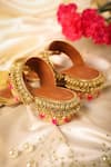 Buy_5Elements_Gold Gota Atalanta Bird Motif Ghungroo Kolhapuri Sandals _Online_at_Aza_Fashions