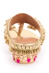 5Elements_Gold Gota Atalanta Bird Motif Ghungroo Kolhapuri Sandals _Online