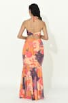 Shop_Rishi and Vibhuti_Multi Color Crepe Printed Floral Cape Dilruba Cutwork Embellished Skirt Set _Online_at_Aza_Fashions