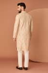 Shop_Kasbah_Beige Silk Gota Patti, Embroidery Chikankari Straight Kurta _at_Aza_Fashions