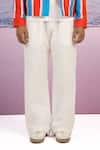 Buy_Siddhartha Bansal_White Linen Air Breeze Trouser _Online_at_Aza_Fashions