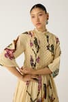 Shop_Cord_Ivory Cotton Printed Safari Frill Collar July Dress _Online_at_Aza_Fashions