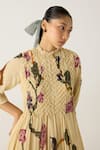 Shop_Cord_Ivory Cotton Printed Safari Frill Collar July Dress 