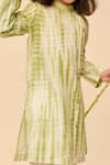 Buy_All Boy Couture_Green Handloom Chanderi Embroidery Sequins Thread Tie Dye Kurta With Pyjama _Online_at_Aza_Fashions