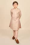 Shop_All Boy Couture_Beige Achkan Double Matka Embroidered Thread Sequins With Pyjama _at_Aza_Fashions