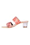 Buy_Fuchsia_Peach Embroidered Floral Paradise Strap Heels _Online_at_Aza_Fashions