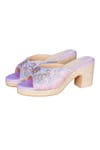 Shop_Fuchsia_Gold Embroidered Pastel Dreams Bead Embellished Heels _Online_at_Aza_Fashions