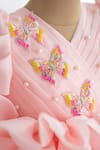 Shop_Ruchika lath label_Pink Organza- Lining Crepe Hand Embroidery Butterfly- Dress _Online_at_Aza_Fashions