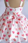 Buy_Ruchika lath label_White Japan Satin- Lining Butter Crepe Print Heart Dress _Online_at_Aza_Fashions