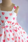 Shop_Ruchika lath label_White Japan Satin- Lining Butter Crepe Print Heart Dress _Online_at_Aza_Fashions