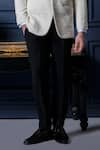 Buy_Amrit Dawani_Ivory Shirt Cotton Cutpipe Bead Detailed Tuxedo Pant Set _Online_at_Aza_Fashions