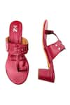 Buy_The Madras Trunk_Maroon Cutwork Strap Kolhapuri Heels 