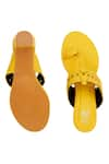 Buy_The Madras Trunk_Yellow Haiku Trio Cutwork Strap Kolhapuri Block Heels 