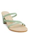 The Madras Trunk_Green Trio August Strappy Heels _Online_at_Aza_Fashions