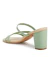 The Madras Trunk_Green Trio August Strappy Heels _at_Aza_Fashions