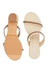 Buy_The Madras Trunk_Beige Trio Tiya Braided Strap Heels 