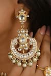 Buy_Namasya_Gold Plated Pearls, Beads, Gota Patti Embellished Necklace Set _Online_at_Aza_Fashions