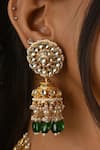 Namasya_Green Kundan Studded Necklace Set _Online_at_Aza_Fashions