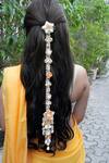 Buy_Vaidaan_Multi Color Pearls, Beads Vira Hand Embroidered Hair Accessory _at_Aza_Fashions