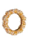Shop Vaidaan Multi Color Pearls, Beads Chitra Embellished Bangle - Single Pc at Aza Fashions Shop_Vaidaan_Multi Color Pearls, Beads Chitra Embellished Bangle - Single Pc _at_Aza_Fashions