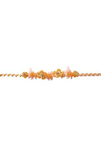 Shop_Vaidaan_Multi Color Gopi Floral Shaped Choker _at_Aza_Fashions