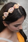 Buy_Vaidaan_Multi Color Pearl Induleka Embellished Hairband _at_Aza_Fashions