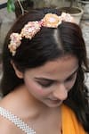 Vaidaan_Multi Color Pearl Induleka Embellished Hairband _Online_at_Aza_Fashions